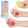 Dyrdm Stress Balls 3-Pack, Easter Basket Stuffers & Fidget Gifts, High Density And Ultra-Soft Memory Gel Filled, Squishy Fidget Toy, Squeeze Balls Sensory For Anxiety Stress Relief Warm Series