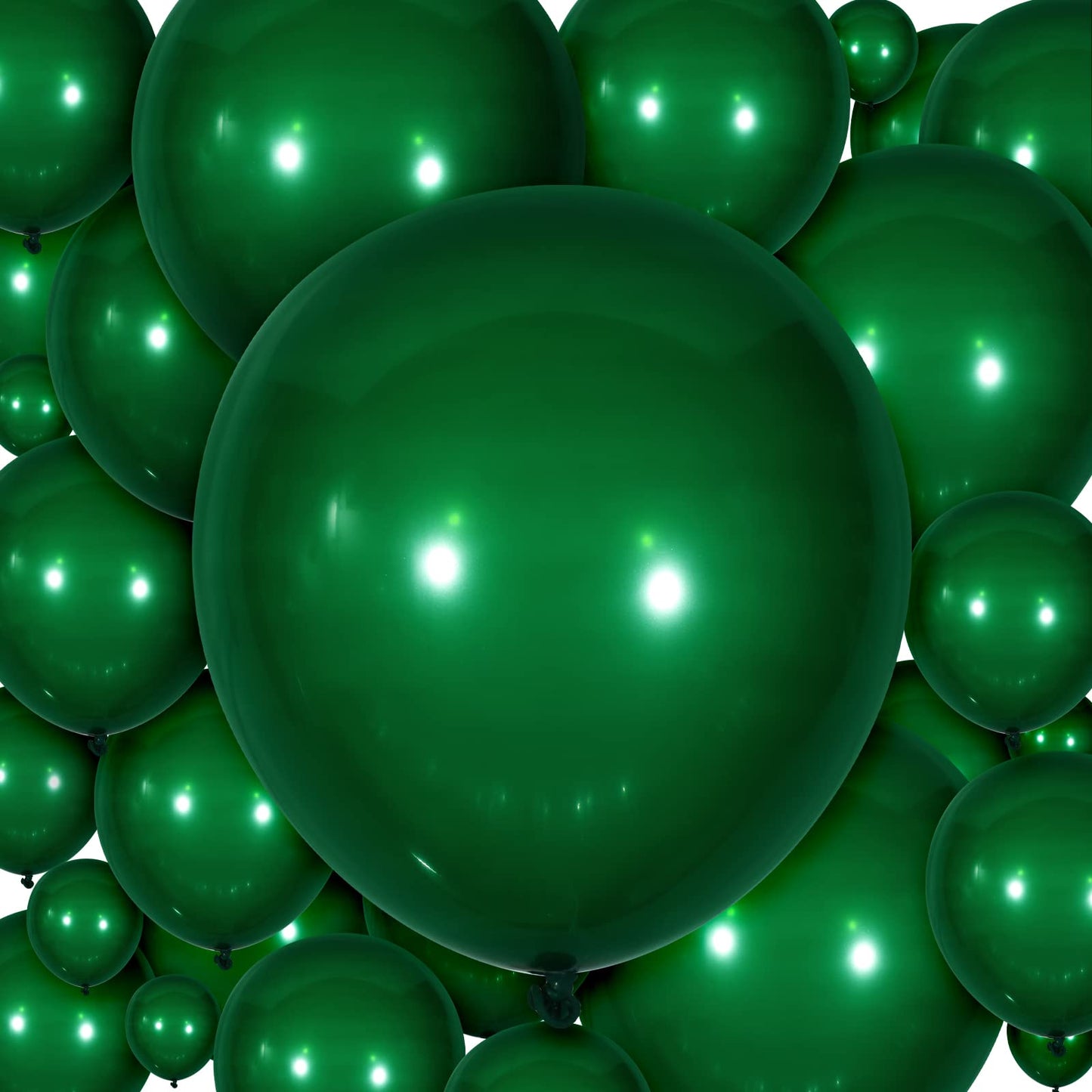 300 Pcs Latex Balloons Different Sizes 5/10/12/18 Inch Party Balloons Bulk Anniversary Balloons For Birthday Wedding Baby Shower Party Decoration (Dark Green)