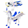 liluwushe Unicorn Transforming Car,Transformation Car Toy with Collision Transforming Car ,for Unicorn Toys for Girls Age 4-6 |P