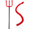 Sumind 2 Pieces Halloween Devil Costume Accessories Devil Tail Devil Fork Devil Cosplay Costume Accessories For Halloween Cosplay Party