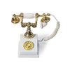 Dollhouse Telephone 1:12 Miniature Vintage Rotary Phone Model Desk Decoration Retro Mini Accessorries for Artificial House Livin