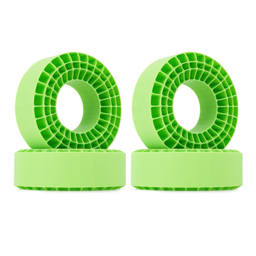 Injora 4Pcs Silicone Rubber Insert Foam For 132-134Mm (5.25'' Od) 2.2'' Tires(Green)