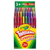 Crayola Twistables Crayons (24Ct), Special Effects Crayons For Kids, No Sharpening Coloring Supplies, Less Mess, Gifts For Kids