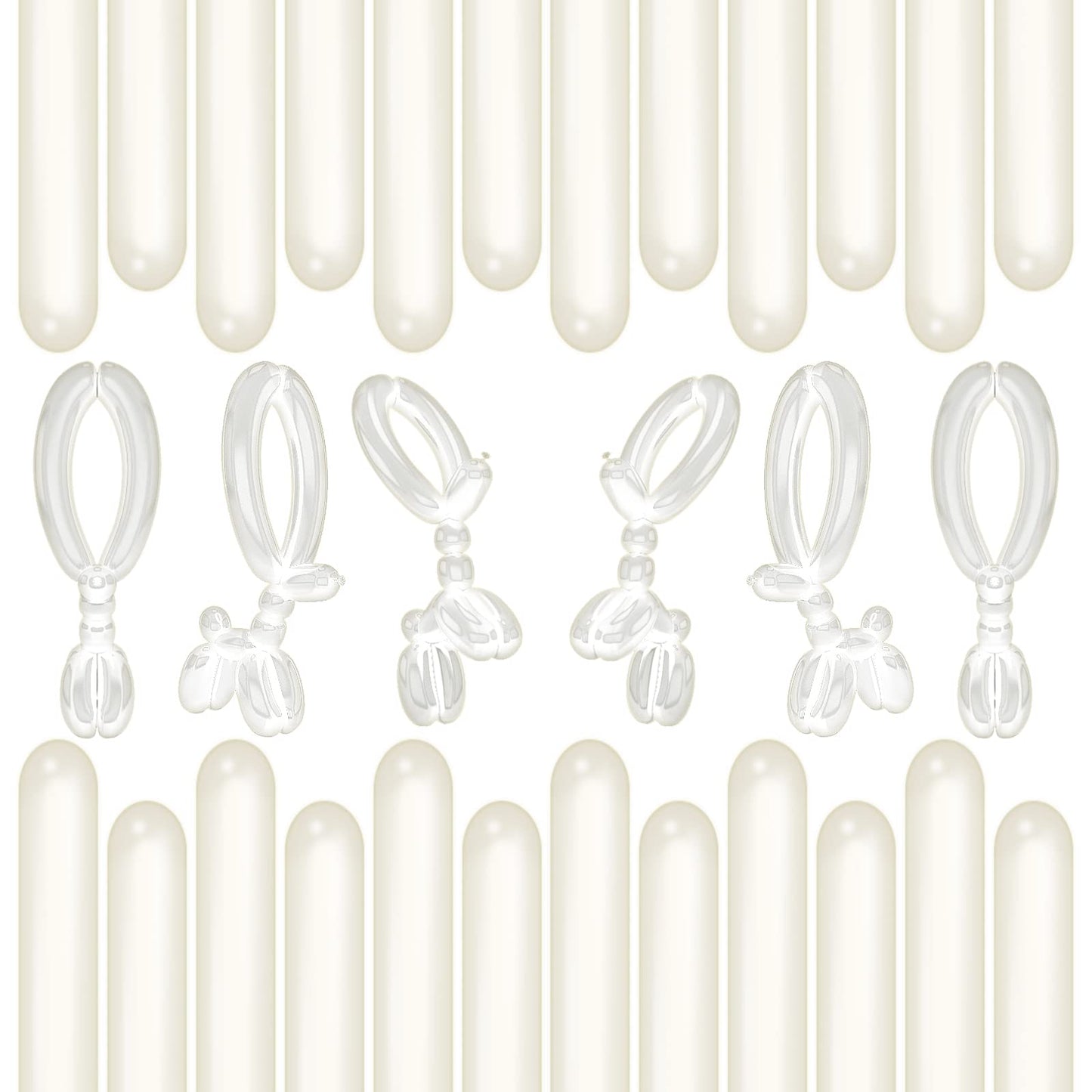 200 Pieces 260 Balloons Clear Twisting Balloons 260Q Long Balloons For Balloon Animals Making Weddings Birthdays Christmas Party