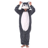 Lobujou Animal Hooded Costume For Kids Boys Girls Flannel Onesie Halloween Cosplay One Piece Husky 130