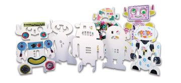 Roylco Stand-Up Robots, 8 x 11 Inches, Pack of 24