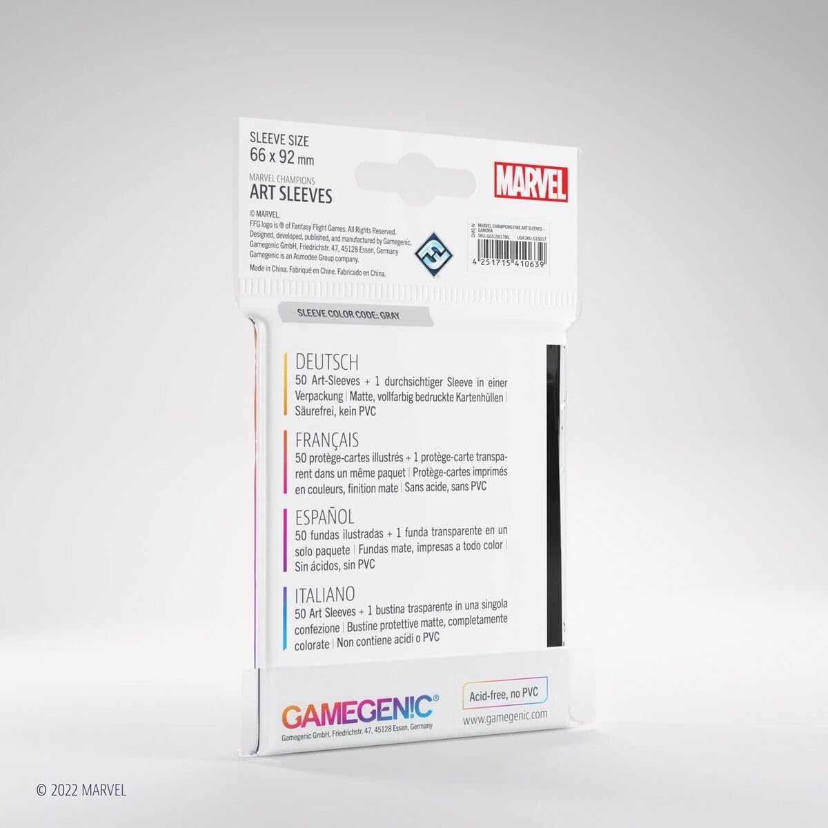 Gamegenic Marvel Champions The Card Game Official Gamora Fine Art Sleeves Pack Of 50 Art Sleeves And 1 Clear Sleeve Card Game Holder Use With Tcg And Lcg Games Made By Fantasy Flight Games