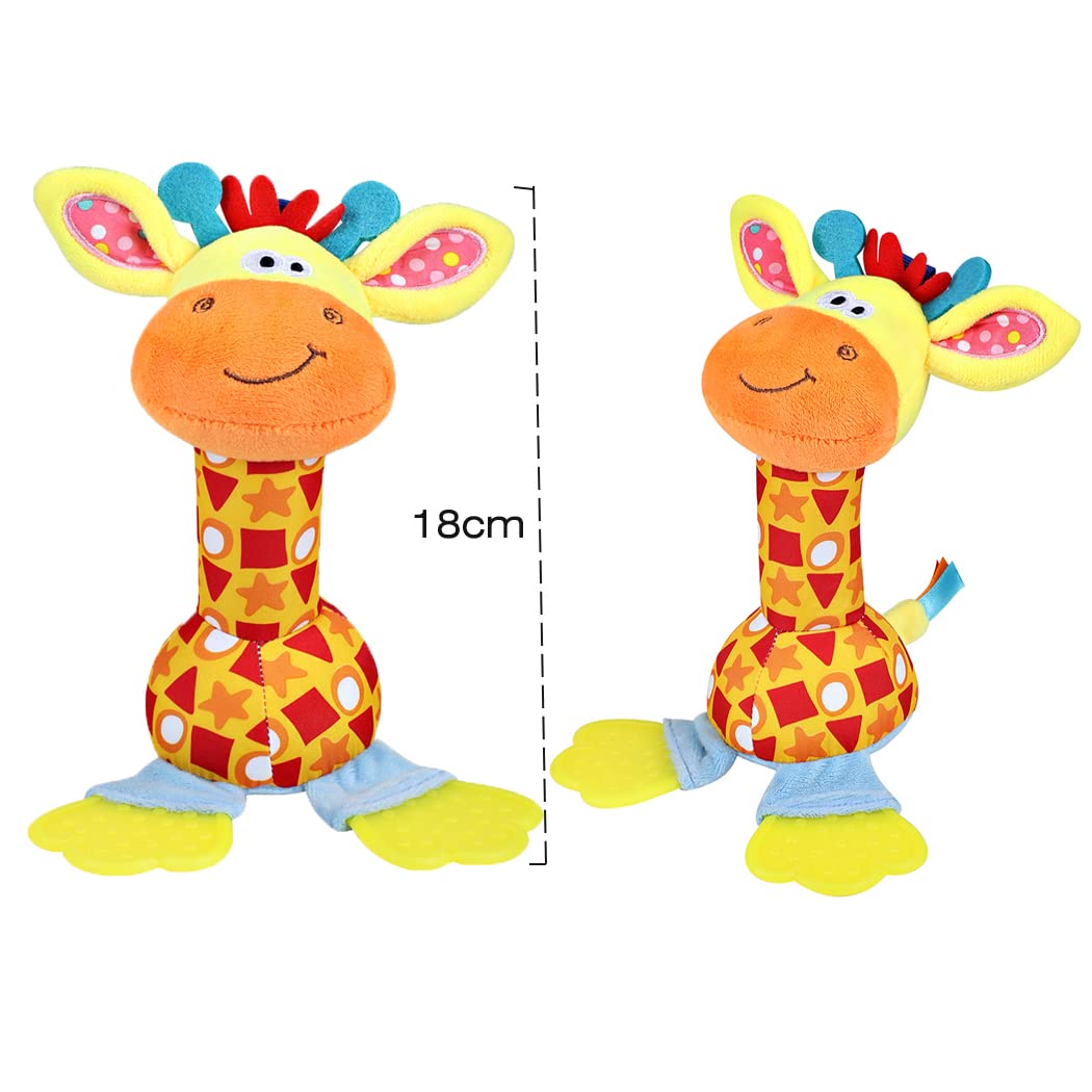 Baby Rattles Toys For 0-6-12 Months, Infant Toys For Boys And Girls 0-3-6-12 Months, Sensory Learning Toy For Shower Gifts