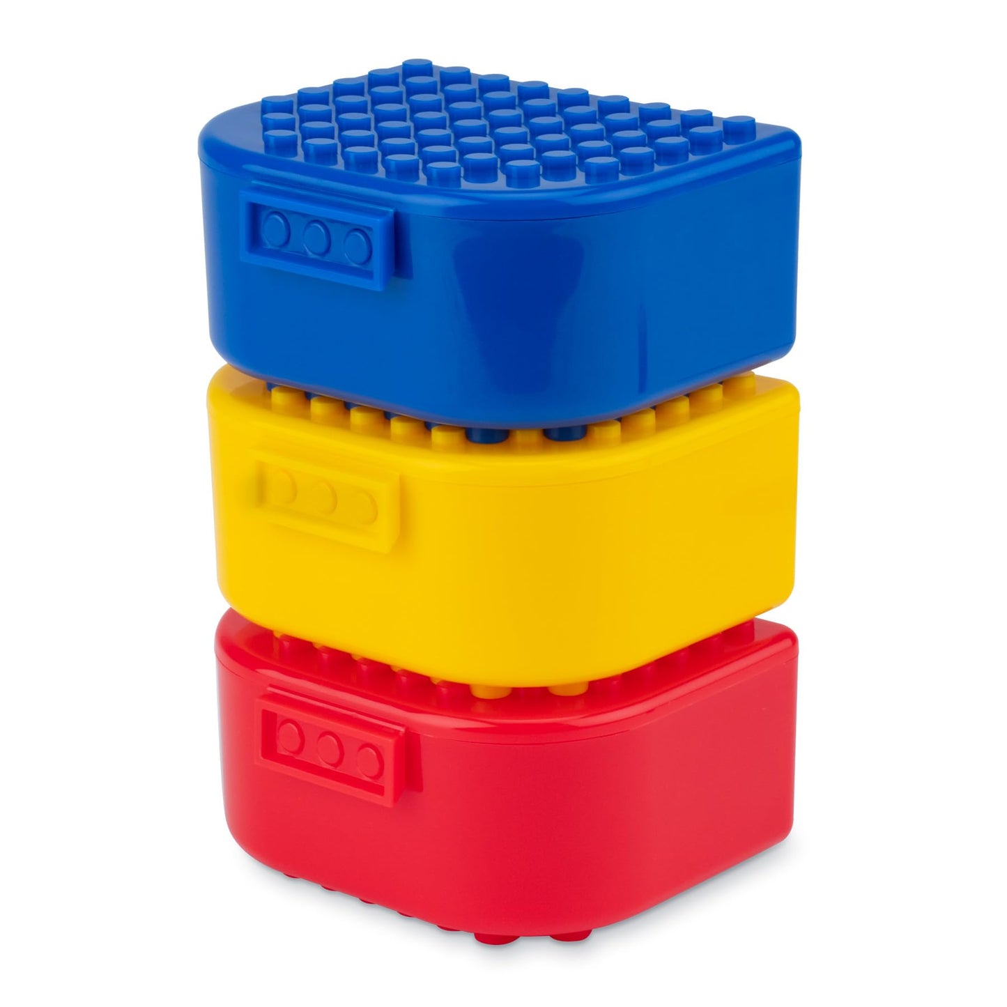 Building Blocks Toy Storage & Display Boxes With Baseplate Top, Portable Travel Case, Holds Small Parts, Minifigures, Bricks, Sn