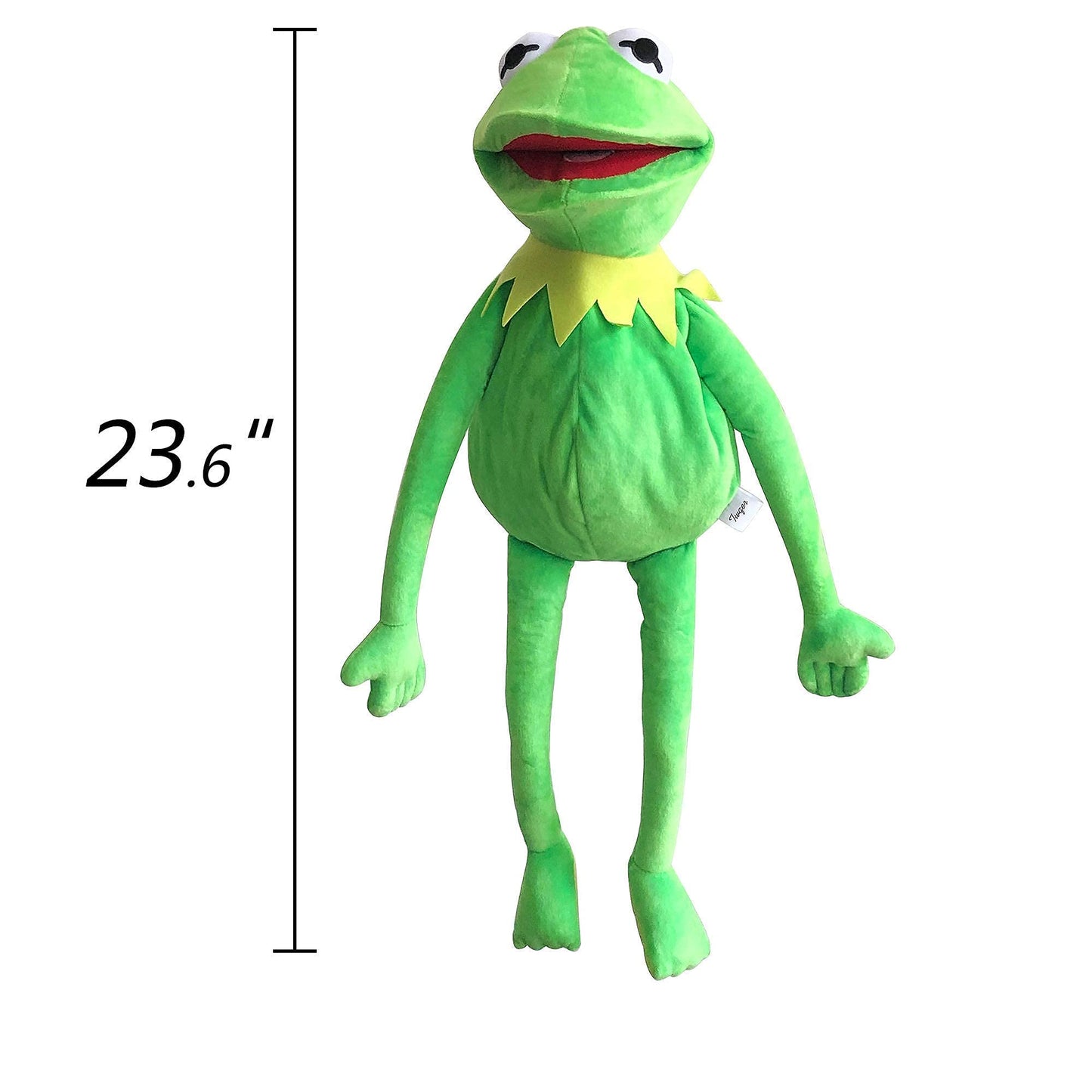Kermit Frog Hand Puppet With 50 Pcs Kermit The Frog Puppet Stickers, Hand Kermit Puppet Soft Stuffed Plush Toy For Boys & Girls - 24 Inches