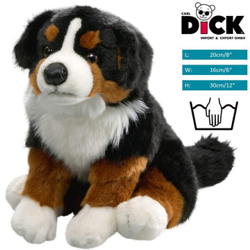 Carl Dick Bernese Mountain Dog 10 Inches, 30Cm, Plush Toy, Soft Toy, Stuffed Animal 1885001