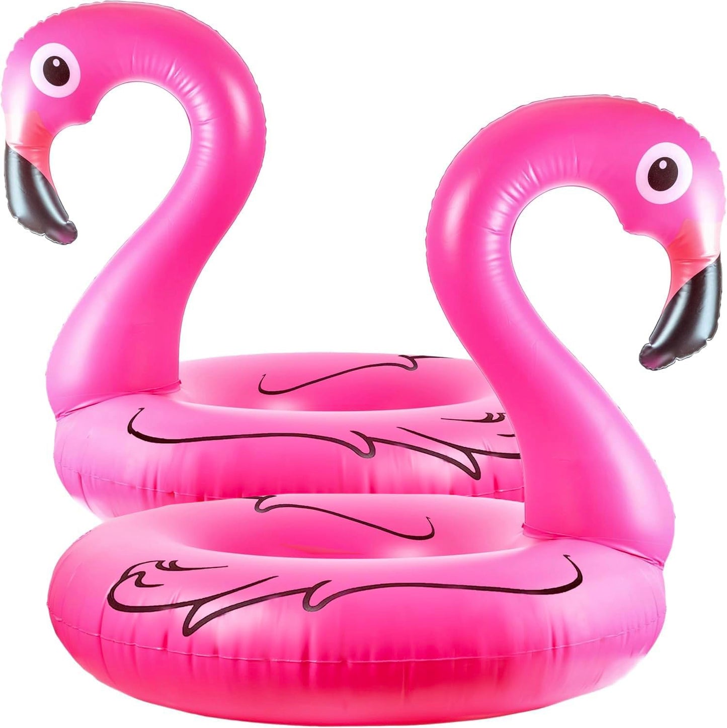 Giftexpress 48' Inflatable Flamingo Pool Float, Swim Party Toys, Fun Beach Floaties, Summer Pool Lilo Lounger For Adults & Kids, Pool Party Favor (2)