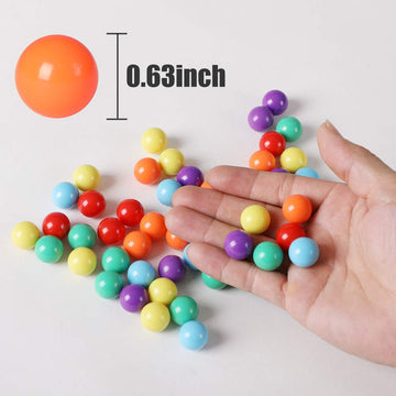 Laviesto 60 Pcs Game Replacement Balls For Chinese Checker, 16Mm Replacement Marbles Balls For Marble Run, Marbles Game(6 Colors