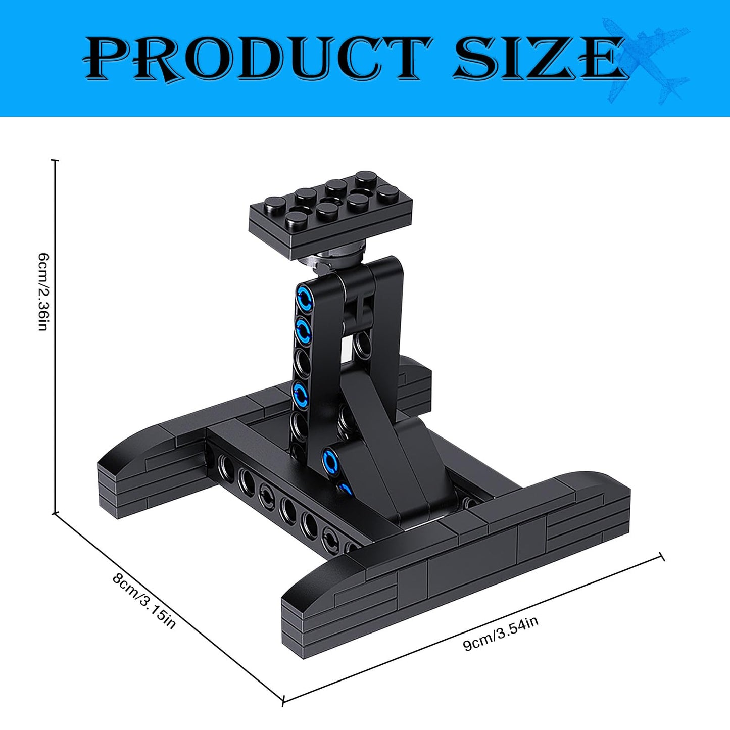 Nutain Display Stand For Lego X-Wing Starfighter 75301,Mando N-1 Fighter 75325,Tie Bomber 75347 Building Blocks Toys,Multifuncti