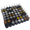 4DOBBY 1/64 Scale Mixed/Random Real Riders Wheels Rims Tires Set for 10 Cars - Black Small Size