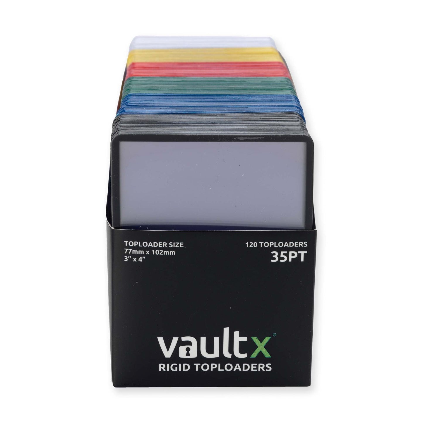 Vault X Toploaders 35Pt, Multicolour, Trading Cards, Premium Extra Thick, 3 X 4 Seamless Rigid Card Holders, Hard Sleeves, Clear