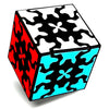 ALaLatois Gear Cube 3x3 with Three-Dimensional Gear Structure Magic Cube 3x3x3 Puzzles Toys (60mm) Brain Teaser Puzzle Game Toy