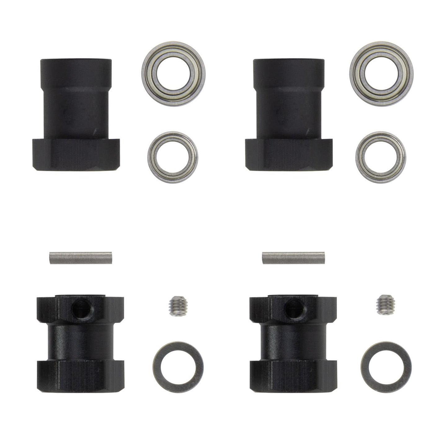 HOBOHY Aluminum 12mm HEX Adapter for Tamiya RC Car CW-01 Lunch Box ORV Monster Beetle Chassis Wheels Rims Combiner Upgrade Parts