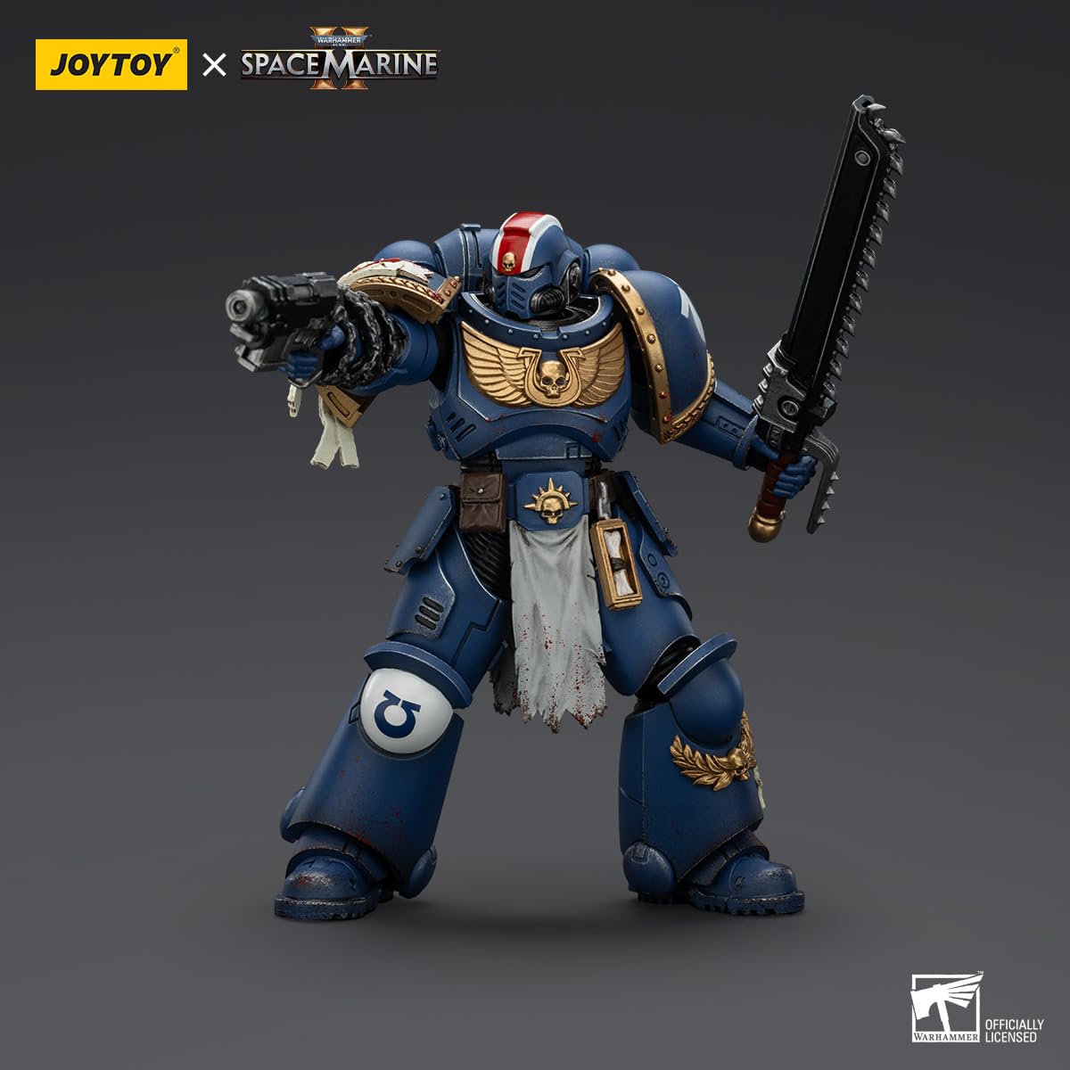 malt-inspiredISE JOYTOY 1/18 Action Figures - Warhammer Space Marine 2 Ultramarines Lieutenant Titus Collectors Edition - 5 Ages 15+