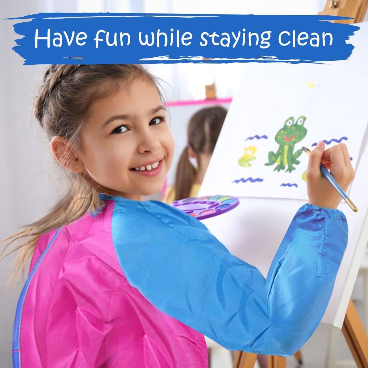 Ultimate Stationery Art Smock, Waterproof Kids Art Smock, Yellow Smock, Toddler Art Smock, Kids Smock And Toddler Smock