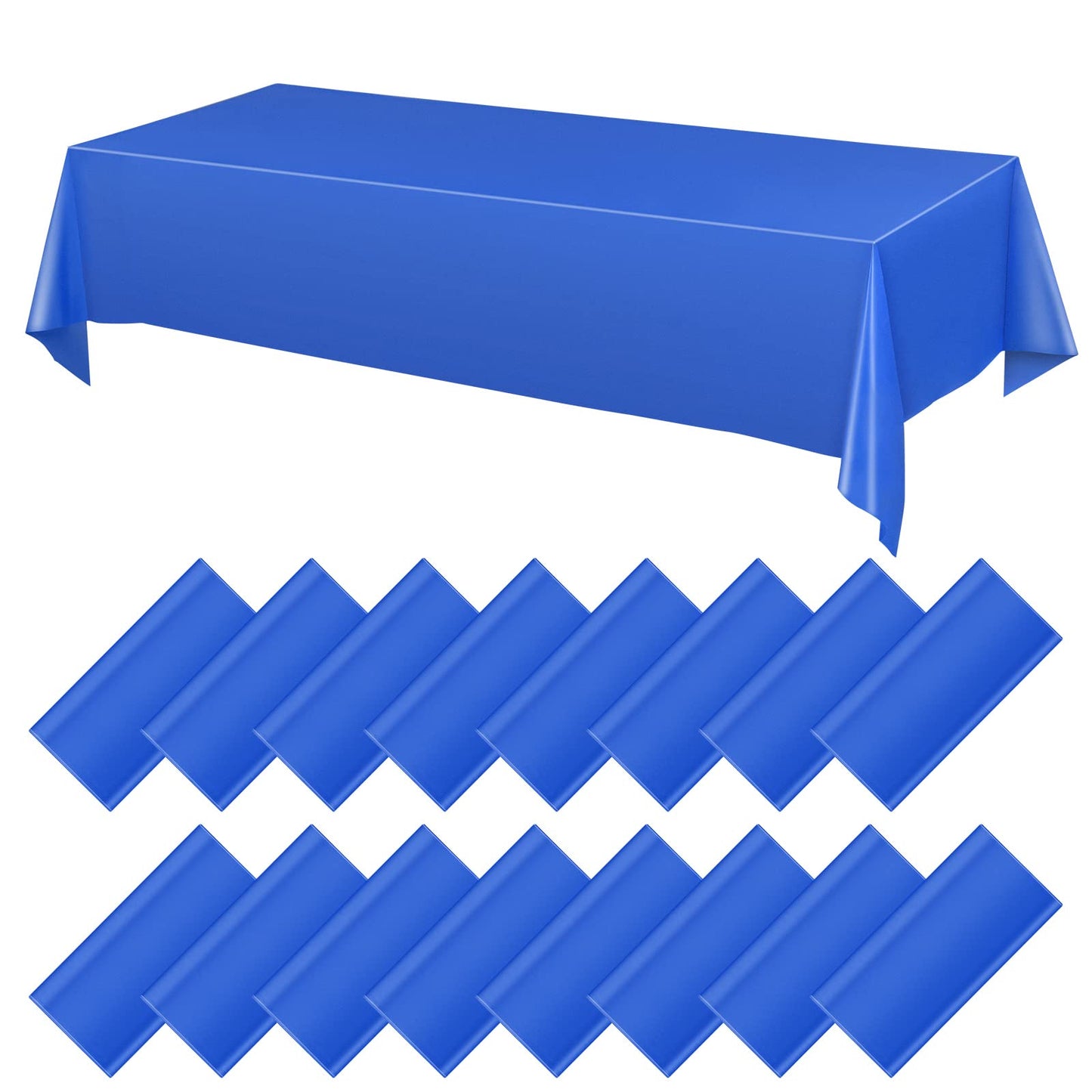 Moukeren 16 Pack Plastic Tablecloths Bulk 54 X 108 Inch Disposable Rectangle Table Covers Waterproof Party Table Cloths For Indo