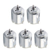 Fielect 5Pcs DC Motor 5.5V 6500RPM 0.08A Micro Motor Mini Motor Electric Motor Round Shaft for RC Boat DIY Airplane Toys Model D