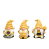 Hodao 3 Pcs Bumble Bee Spring Gnome Decorations Honey Bee Gnomes Ornaments World Bee Day Decorations Gifts Fall Thanksgiving Gnomes Figurines Honey Bee Birthday Gifts For Mom,Grandma, Women