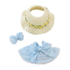 LYBHYQTII Doll Clothes for 17cm Dolls enhanced Handmade Cute Doll Dress 3 Piece Set Including a Weaving Hat Bow Skirt and Bow Clip with High-End Dolls Accessories for Play & Display - Blue