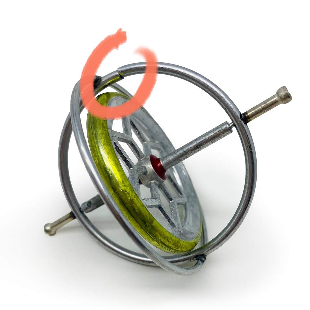 TEDCO Classic Gyroscope - Nostalgic STEM Toy, Teaches Motion & Balance, Small, Multi, Model TEDO-FBA-00100, Made in USA