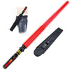 Light Up Saber for Kids Red Light decorative replica blades with FX Sound Expandable Light decorative replica blades Set for Galaxy War Fighter Warriors Halloween Dress Up Parties (with Belt Clip)