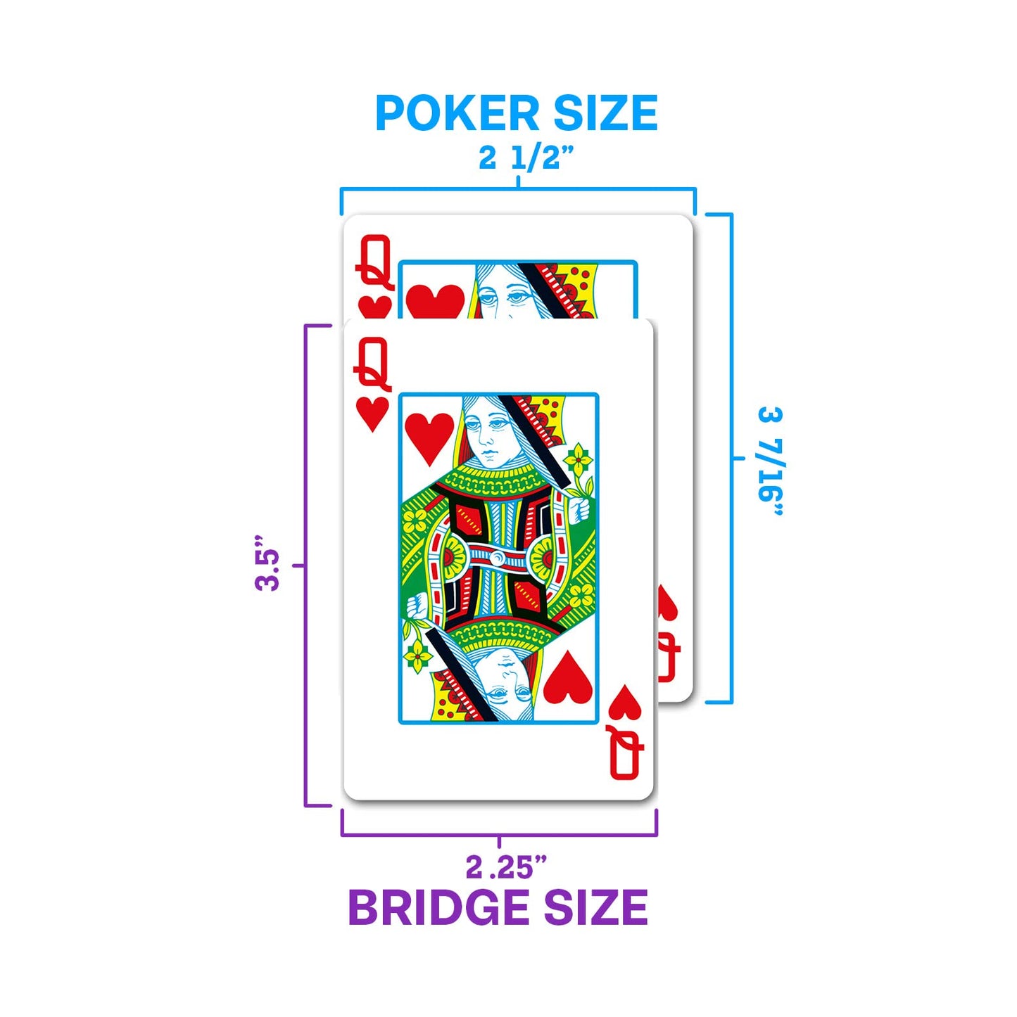 Copag 1546 Design 100% Plastic Playing Cards, Bridge Size (Narrow) Red/Blue (Standard Index, 1 Set)