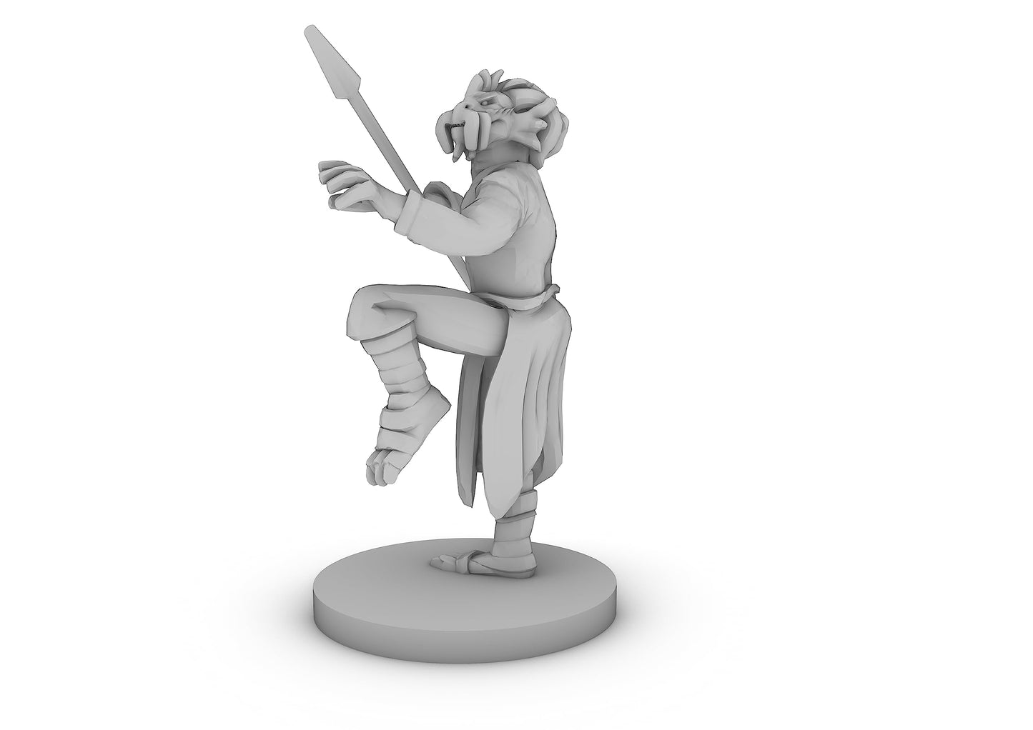 Gold Dragonborn Monk Male Tabletop Dnd Gaming Miniature