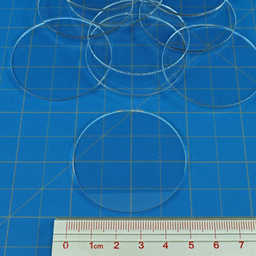 Litko Clear Circular Miniature Bases | 1.5Mm Thick | Round Figure Stands For Wargaming Boardgaming And Collectible Figures (50Mm Clear Round Bases - 10 Pack)