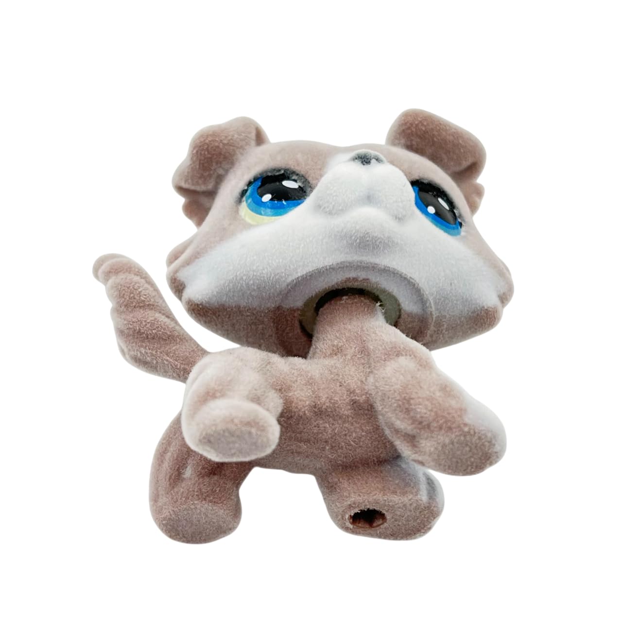 Lpscb Custom-Made Flocked Pet Shop Toy Fuzzy Animal Figure Short Hair Cat Dog Collie Dachshund Great Dane Cocker Spaniel (Tan #6