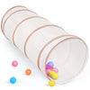 Kids Play Tunnel Tent For Toddlers, Pop Up Crawl Tunnel Toy For Baby Or Pet With Neutral Color, Collapsible Gift For Boy And Gir