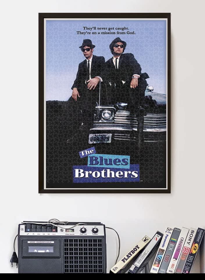 Clementoni - 35109 - Cult Movies Puzzle - Blues Brothers - Jigsaw Puzzle 500 Pieces, Made In Italy, Jigsaw Puzzle For Adults