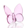 Kanpura Pink Crystal Butterfly Figurine,Flying Butterfly Figurine, Glass Butterfly Ornament,Crystal Animal Collectible Gift For Butterfly Enthusiasts And Collectors