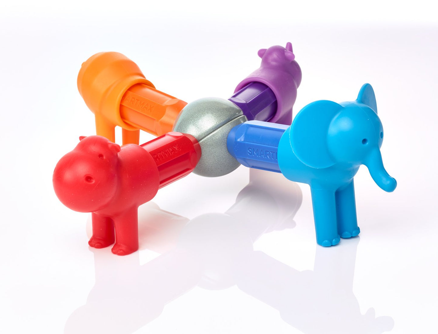 Smartmax My First Safari Animals Stem Magnetic Discovery Building Set With Soft Animals For Ages 1-5