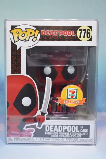 Funko Pop! Marvel 7/11 Exclusive 30Th Anniversary Deadpool In Birthday Cake #776