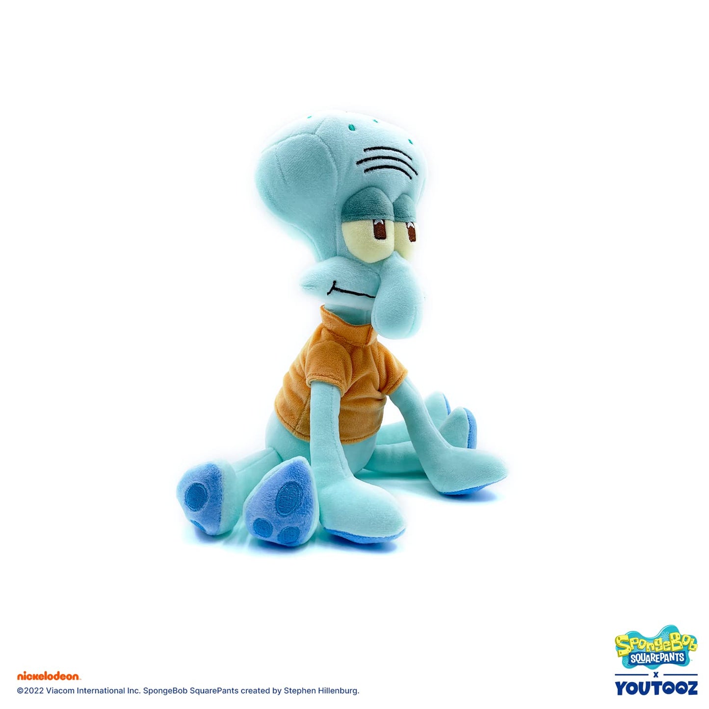 Youtooz Squidward Sit Plush, 9 Inch, Collectible, Official Licensed, Very Soft, Spongebob Squarepants, Plush Collection