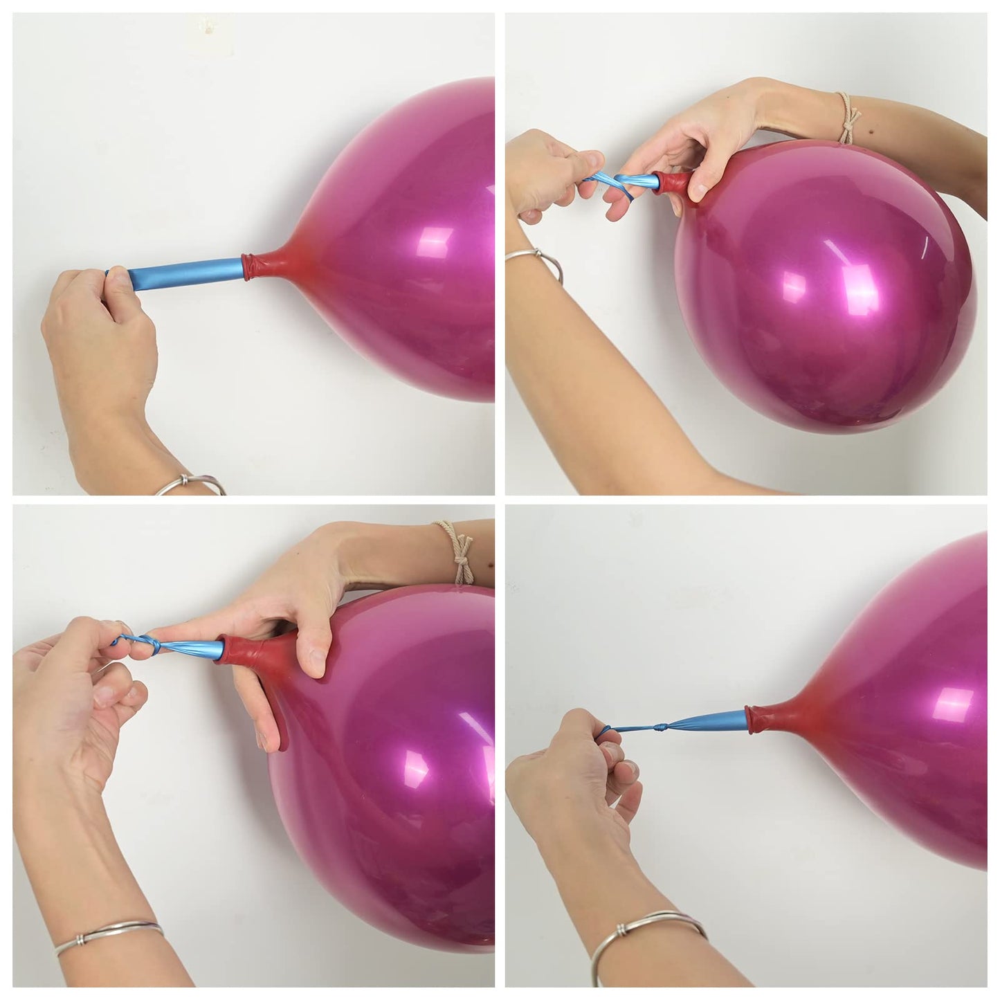 Chrome Fuchsia Balloons, 50 Pcs 10 Inch Double-Layered Metallic Fuchsia Pink Balloons, Shiny Thick Chrome Metallic Magenta Latex Helium Fuchsia Magenta Balloons For Birthday Wedding Party Decoration