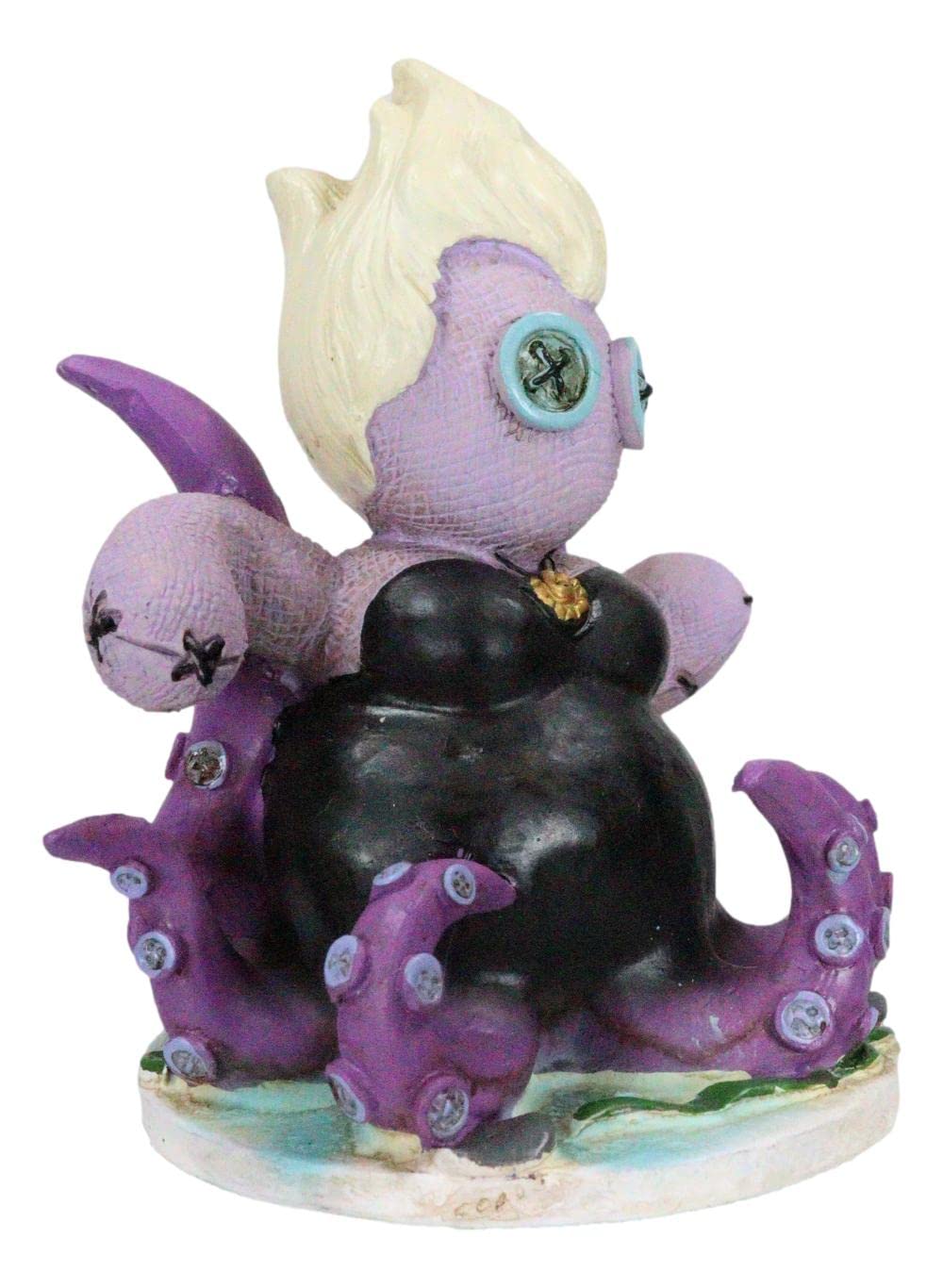 Ebros Day Of The Dead Pinheadz Monster With Voodoo Stitches Figurine Halloween Collectible Fantasy Mythical Beings Undead Apocalypse Horror (Octopus Witch Ursula)