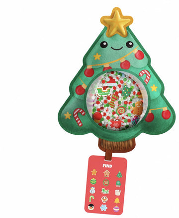 Vango Bizyboo - Toddler Preschool Learning Activity - Teach Objects And Words With This Educational Seek & Find Sorting Toy – For Ages 2 And Up - Stocking Stuffer - Christmas (Tree)