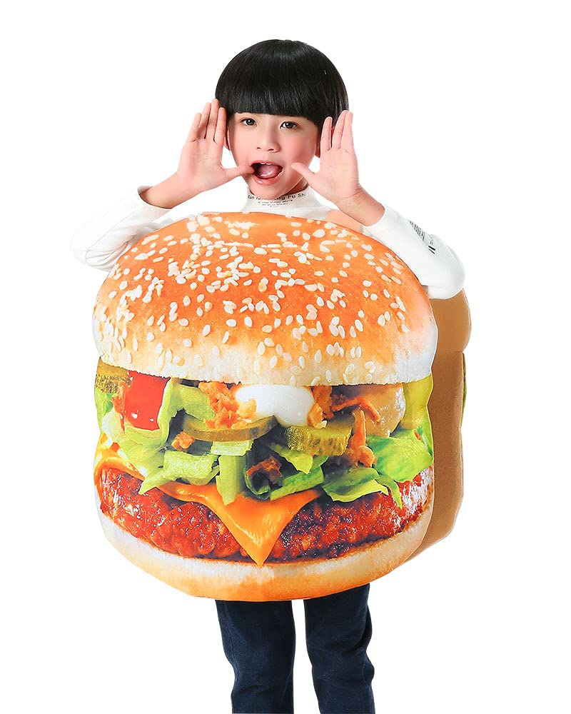 Seasons Halloween Costume Children Hamburg Costume French Fries Costume (Hamburg Costume4-8T), Yellow, Medium