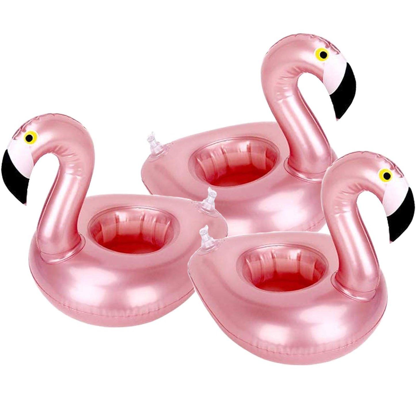 Inflatable Drink Holder 3 Pack Swan Drink Pool Floats Cup Holders for Summer Pool Party, Variety Shape to Choose
