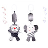 Shxero 2Pcs Hanging Rattle Toys For Babies, Hanging Baby Toy, Car Seats Stroller Toys With Wind Chime For Newborn 0-36 Months, C