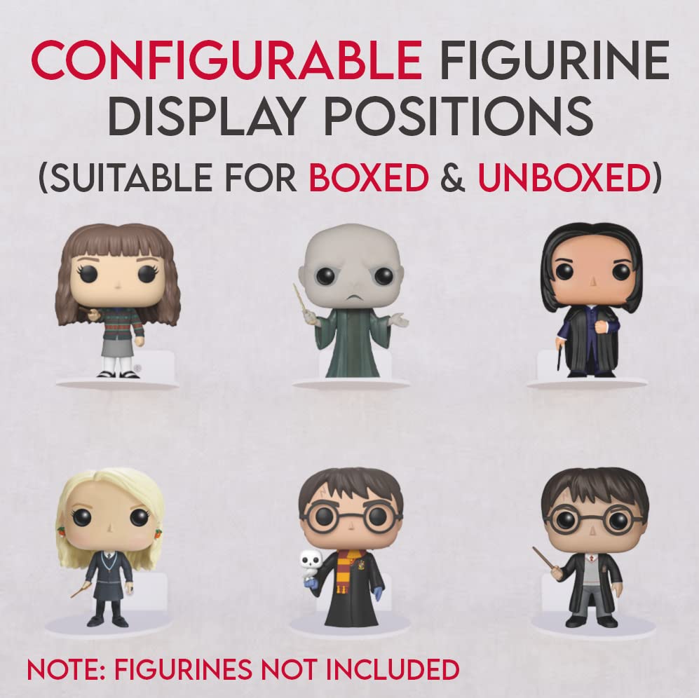 Tapeera 12-Pack White Acrylic Display For Funko Pop Shelves - Suitable For Boxed And Unboxed Figures - 4-Inch Vinyl Funko Pop Wa