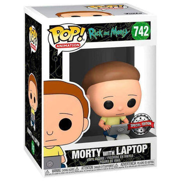 Funko Pop Rick And Morty With Laptop Vinyl Figure Toy Exclusive