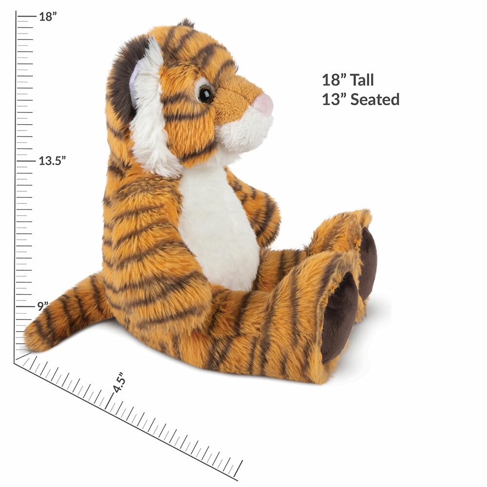 Vermont Teddy Bear Tiger Stuffed Animals - Tiger Plush, Orange, 18