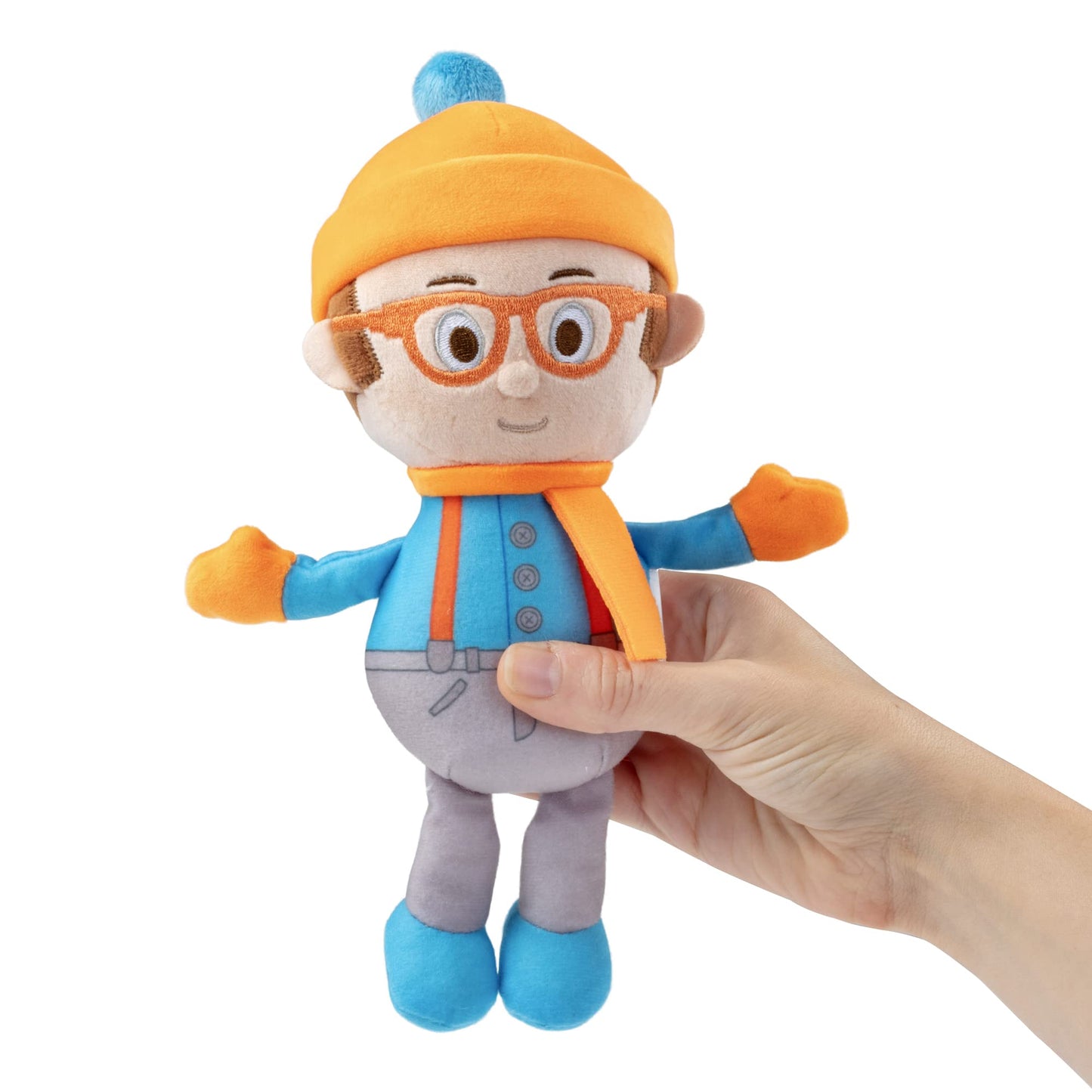 Blippi 7' Winter Blippi & Snowman Plush Figures, 2-Pack Set - Officially Licensed - Authentic Soft Stuffed Animal Doll Toy - Easter Basket Stuffer Gift For Toddlers, Kids, Boys & Girls - 12 Mo+